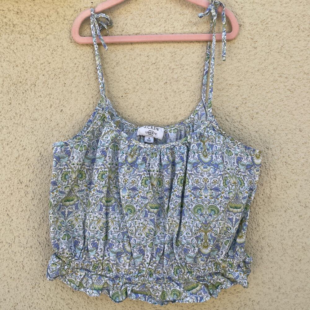 J Crew Liberty of London Cropped Camisole Tank Size Small